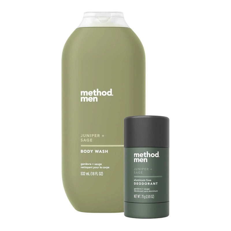 Method Men Body Wash & Deodorant Set, Juniper + Sage Scent