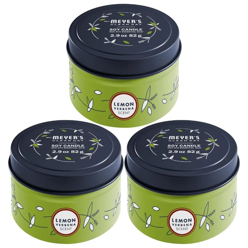 Mrs. Meyer's Soy Candle, Lemon Verbena, 2.9 oz