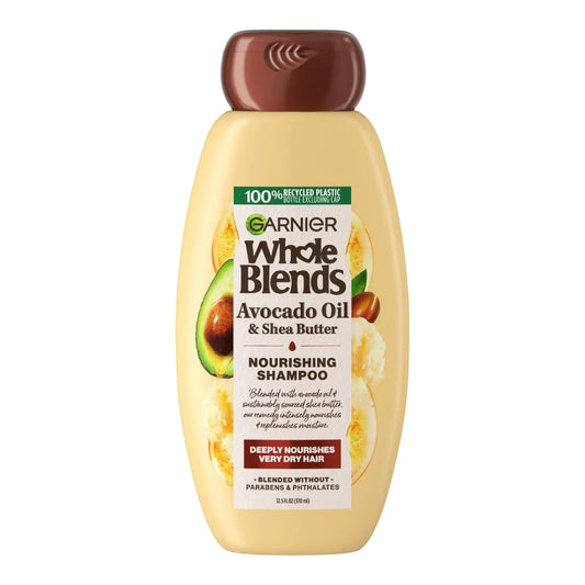 Garnier Whole Blends Avocado Oil & Shea Butter Nourishing Shampoo, 12.5oz -
