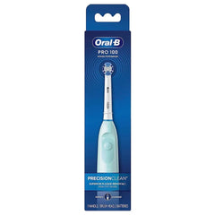 Oral-B Pro 100 Precision Clean Battery Powered Toothbrush, Light Blue