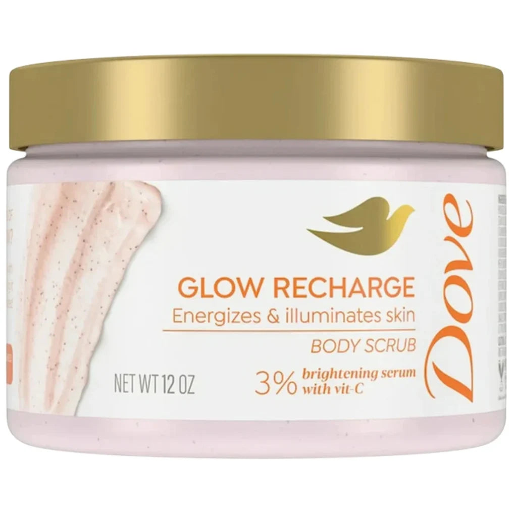 Dove Glow Recharge Body Scrub, Energizes & Illuminates Skin, 12oz -