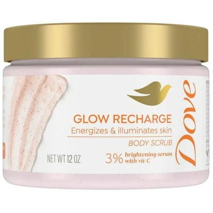 Dove Glow Recharge Body Scrub, Energizes & Illuminates Skin, 12oz -
