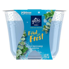 Glade Limited Edition Essential Oil Infused 3-Wick Candle, First Frost, 6.8 oz
