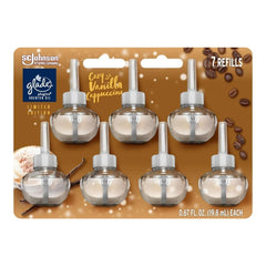 Glade PlugIns Scented Oil Air Freshener Refills, Vanilla Cappuccino, 0.67 oz, 7 Count