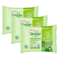 Simple Kind to Skin Facial Cleansing Wipes, 25 Count