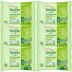 Simple Kind to Skin Facial Cleansing Wipes, 25 Count