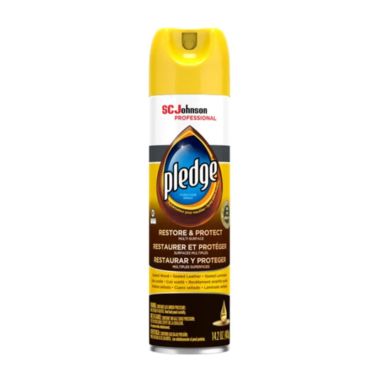SC Johnson Professional Pledge Restore & Protect Multi-Surface Furniture Spray, 14.2oz -