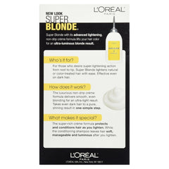 L'Oreal Paris Super Blonde Creme Lightening Kit, 200 Bleach Blonde