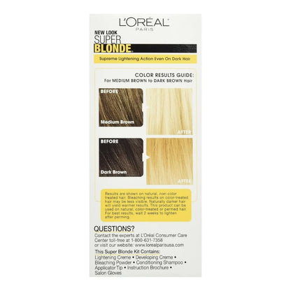L'Oreal Paris Super Blonde Creme Lightening Kit, 200 Bleach Blonde, image 3