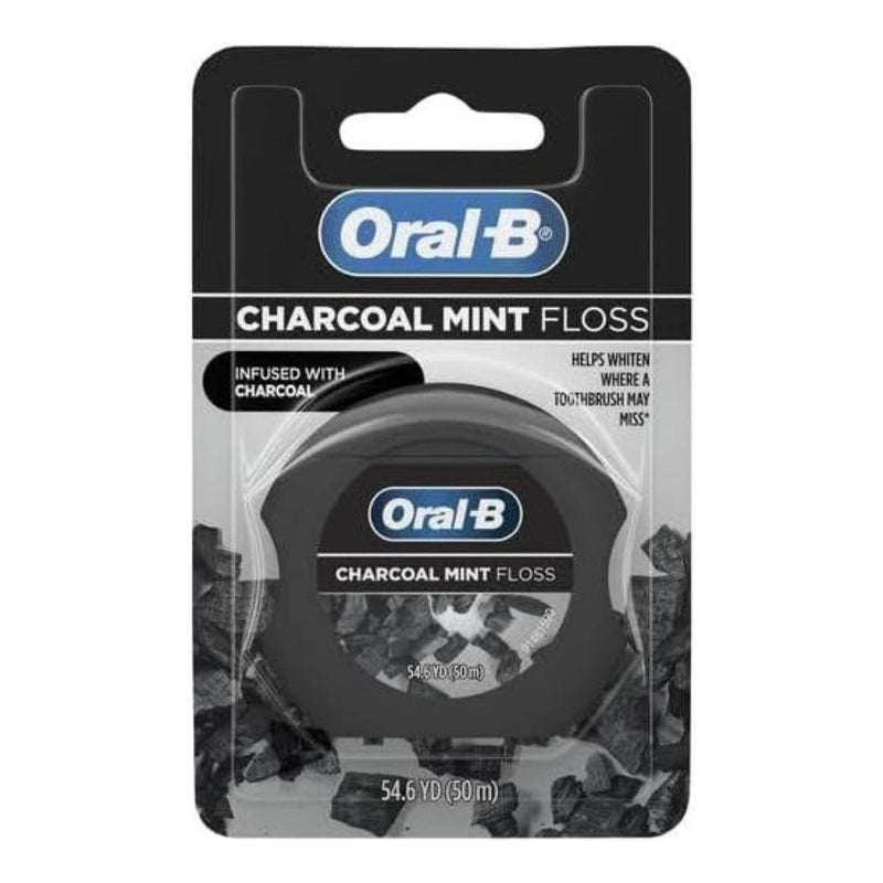 Oral-B Charcoal Mint Dental Floss, 54.6 YD (50ml)