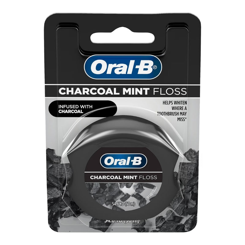 Oral-B Charcoal Mint Dental Floss, 54.6 YD (50ml)