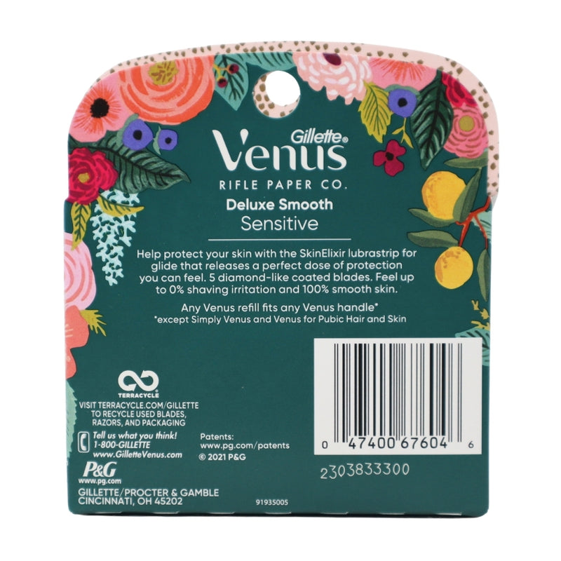 Gillette Venus Deluxe Smooth Sensitive Razor Blade Cartridges, 4 Count