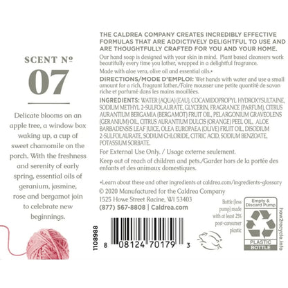 Caldrea Hand Soap, Sweet Pea, 10.8 oz, image 3