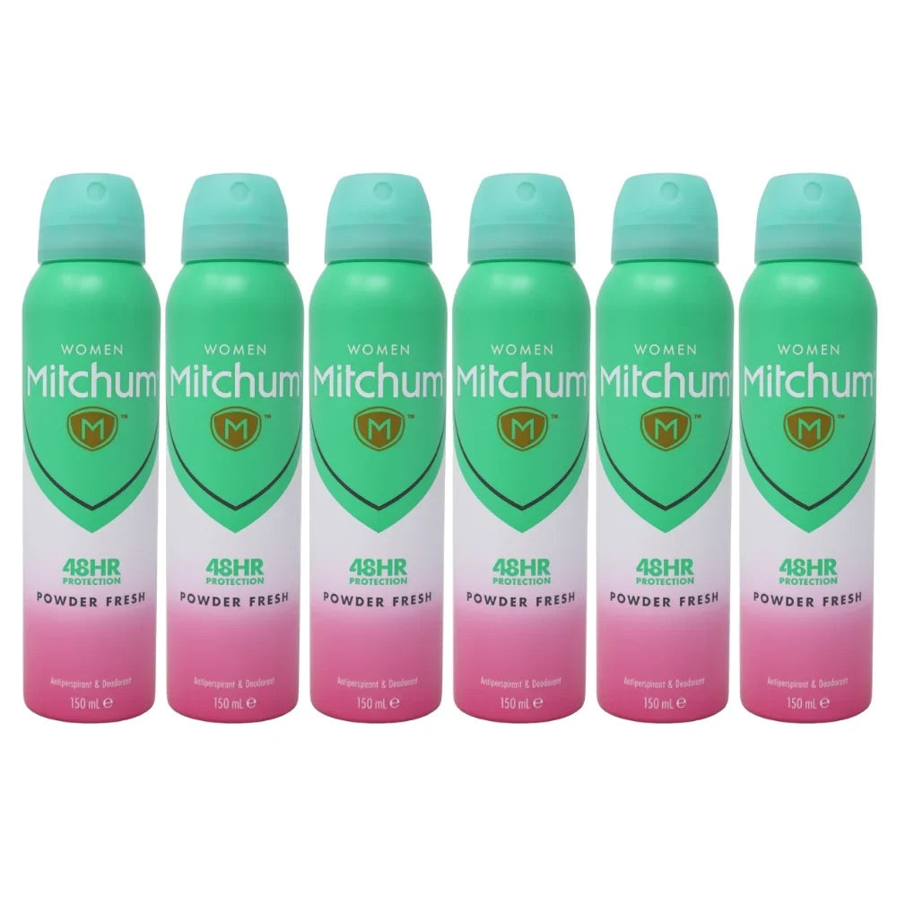 Mitchum Women Antiperspirant & Deodorant, Powder Fresh, 5 oz, 6-Pack
