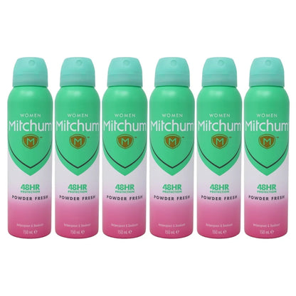 Mitchum Women Antiperspirant & Deodorant, Powder Fresh, 5 oz, 6-Pack