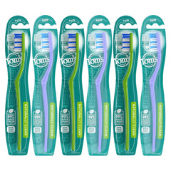 Toms of Maine Naturally Clean Soft Toothbrush, 6 Pack