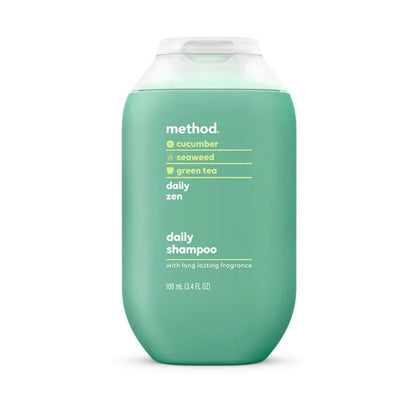 Method Travel Size Shampoo, Daily Zen, 3.4 oz