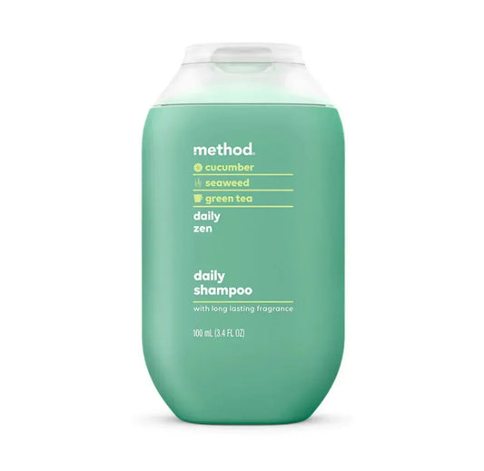 Method Travel Size Shampoo & Conditioner Set, Daily Zen, 3.4oz -