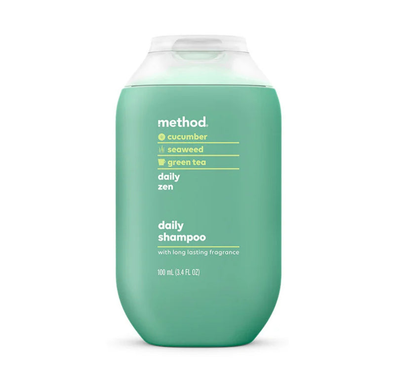 Method Travel Size Shampoo, Daily Zen, 3.4oz