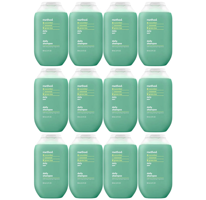 Method Travel Size Shampoo, Daily Zen, 3.4oz