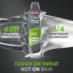 Dove Men+Care Antiperspirant Deodorant Spray, Extra Fresh Scent, 8.4oz