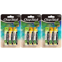 ChapStick Tropical Paradise Collection 3 Count Variety Pack: Aloha Coconut, Key Lime, Mango Sunrise
