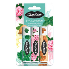 ChapStick Spa Collection 3 Count Variety Pack: Rose Water, Almond, Mint Tea