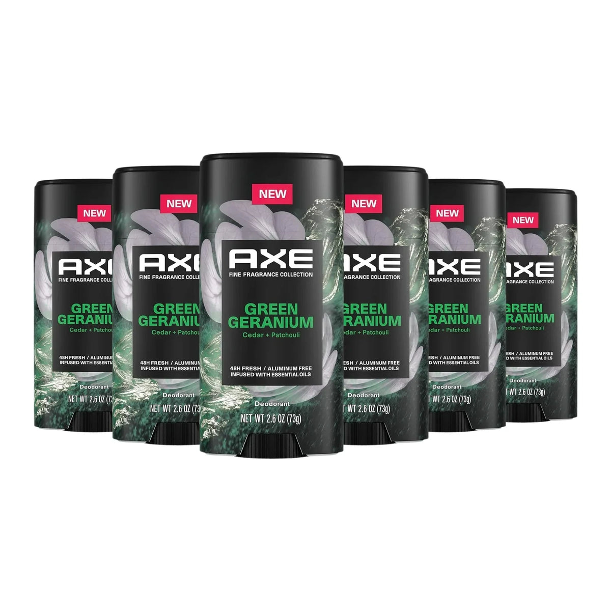 AXE Fine Fragrance Collection Green Geranium Deodorant Stick, Cedar & Patchouli, 2.6 oz -