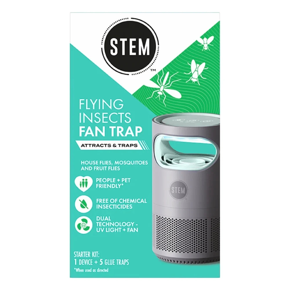 STEM Flying Insects Fan Trap Starter Kit: 1 Device + 5 Glue Traps -