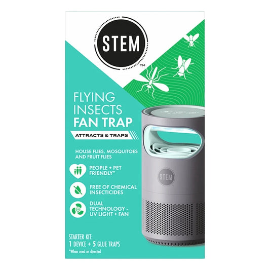 STEM Flying Insects Fan Trap Starter Kit: 1 Device + 5 Glue Traps -