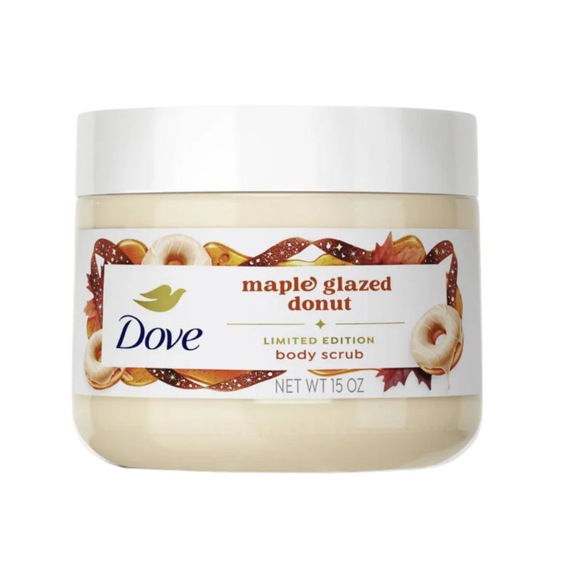 Dove Limited Edition Holiday Treats Body Scrub, Maple Glazed Donut, 15oz