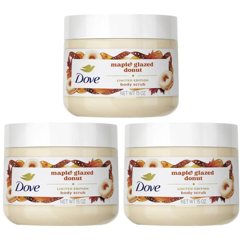 Dove Limited Edition Holiday Treats Body Scrub, Maple Glazed Donut, 15oz