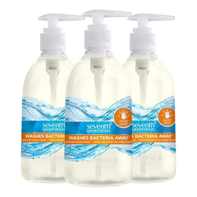 Seventh Generation Purely Clean Hand Wash, Fresh Lemon & Tea Tree, 12oz