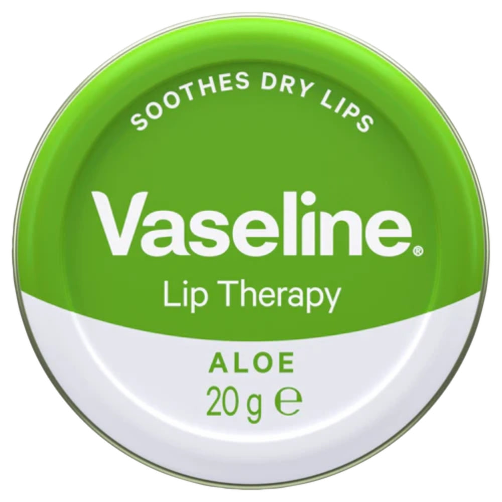 Vaseline Lip Therapy Lip Balm Tin, Aloe, 0.7oz (20g) -
