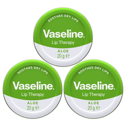 Vaseline Lip Therapy Lip Balm Tin, Aloe, 0.7oz (20g) -