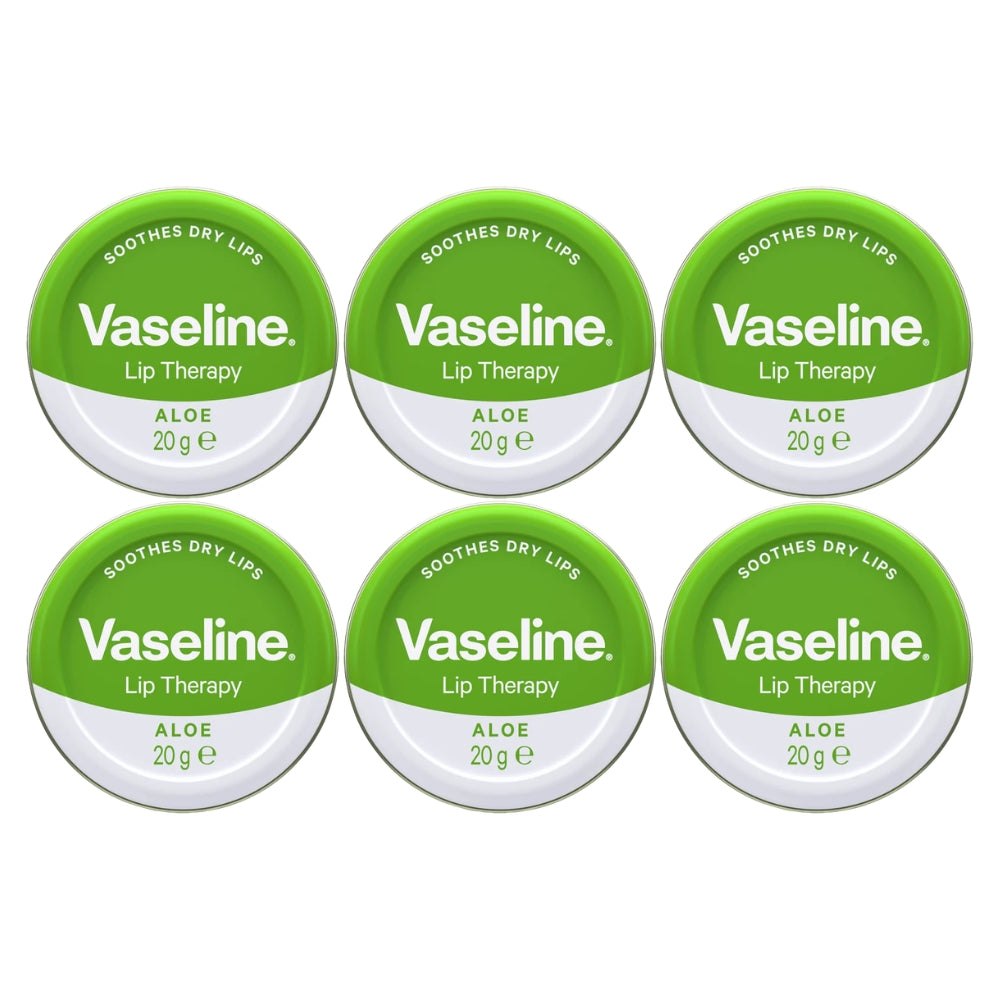 Vaseline Lip Therapy Lip Balm Tin, Aloe, 0.7oz (20g) -