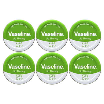 Vaseline Lip Therapy Lip Balm Tin, Aloe, 0.7oz (20g) -