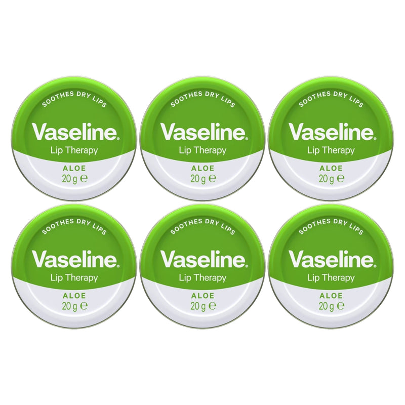 Vaseline Lip Therapy Lip Balm Tin, Aloe, 0.7oz (20g)