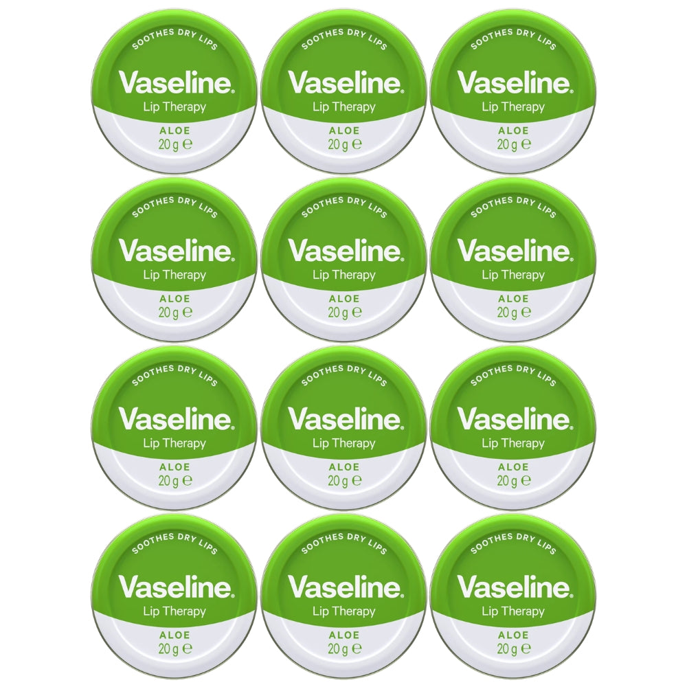 Vaseline Lip Therapy Lip Balm Tin, Aloe, 0.7oz (20g) -