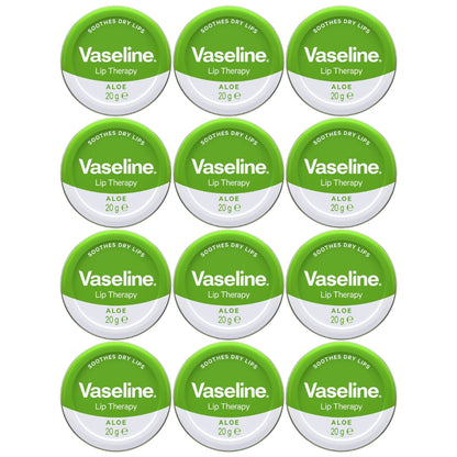 Vaseline Lip Therapy Lip Balm Tin, Aloe, 0.7oz (20g) -