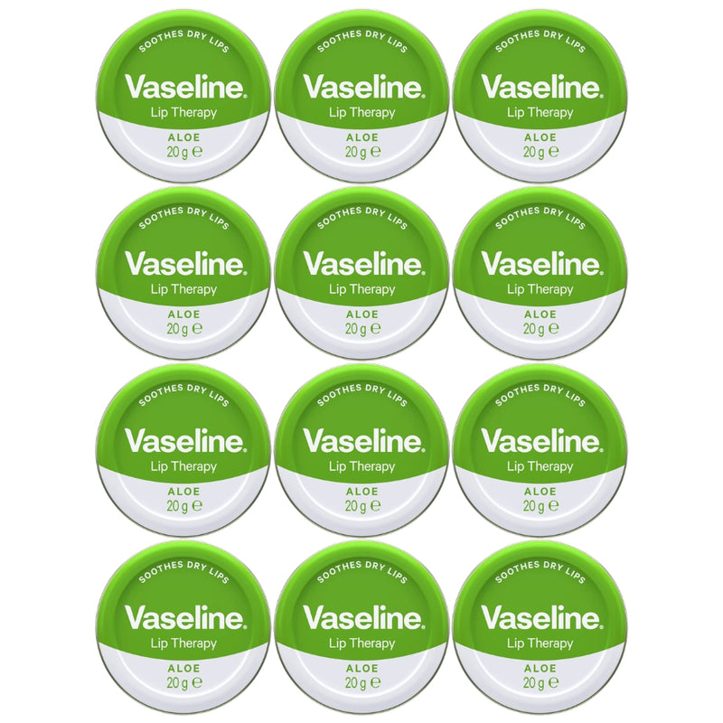 Vaseline Lip Therapy Lip Balm Tin, Aloe, 0.7oz (20g)