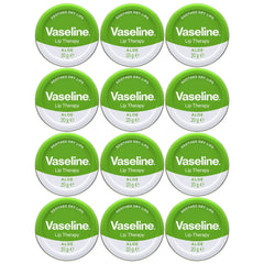 Vaseline Lip Therapy Lip Balm Tin, Aloe, 0.7oz (20g)