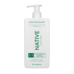 Native 2 in 1 Scalp Refreshing Shampoo & Conditioner, Eucalyptus & Mint, 16.5oz