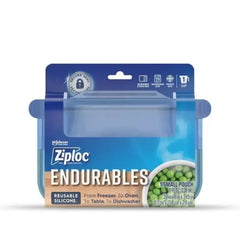 Ziploc Endurables Small Pouch, Reusable Silicone Bags, 8oz