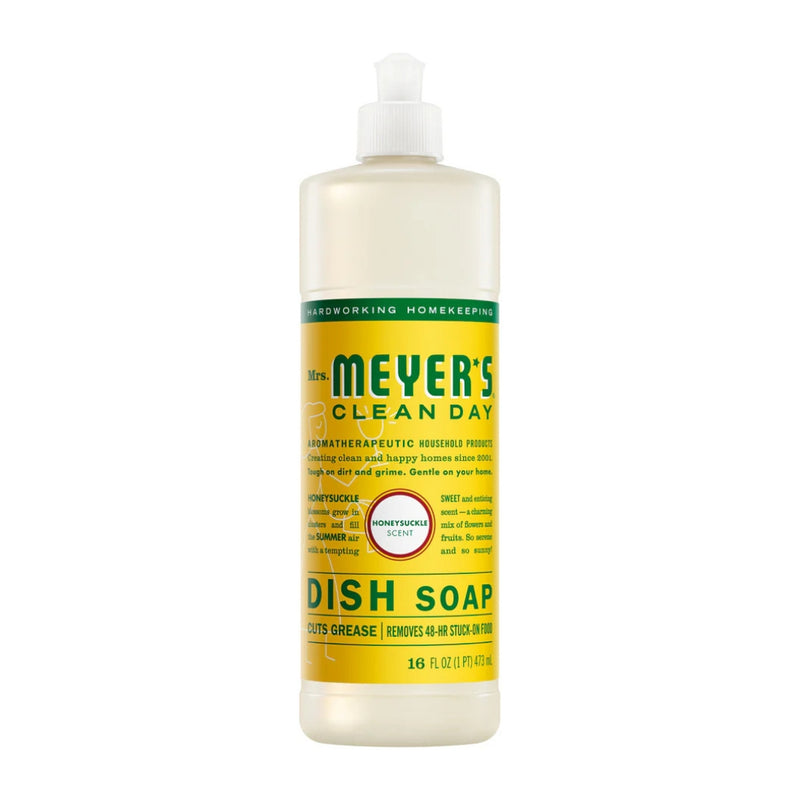 Mrs. Meyer's Clean Day Liquid Dish Soap, Honeysuckle, 16oz