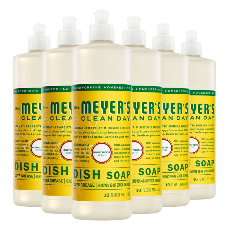 Mrs. Meyer's Clean Day Liquid Dish Soap, Honeysuckle, 16oz