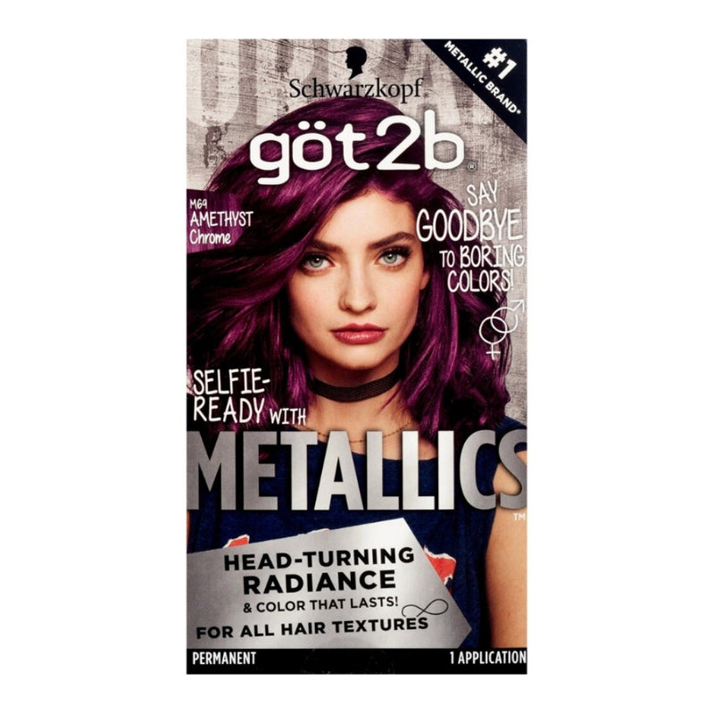 Got2b Metallics Permanent Hair Color, M69 Amethyst Chrome