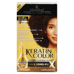Schwarzkopf Keratin Color Permanent Hair Dye, 6.83 Light Brown