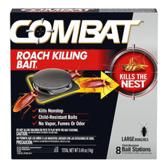 Combat Roach Killing Bait Stations for Large Roaches, 8 Count