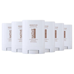 Native Sensitive Whole Body Deodorant, Coconut & Vanilla, Travel Size, 0.5oz, 6-Pack